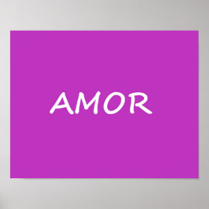 Amor, Spanish Love Poster