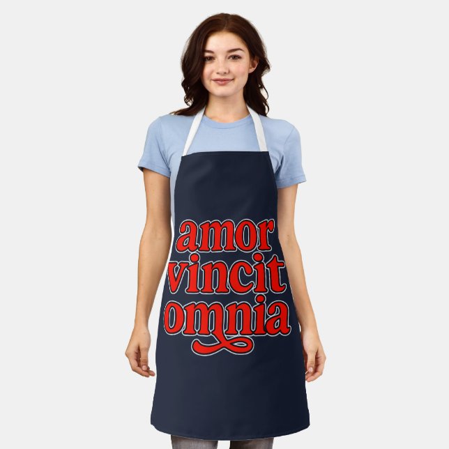 Amor vincit omnia apron (Worn)