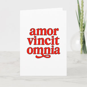 Amor vincit omnia card