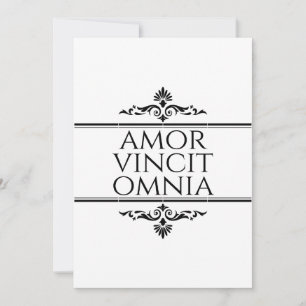 Amor Vincit Omnia - Love Conquers All Holiday Card