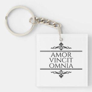 Amor Vincit Omnia - Love Conquers All Key Ring