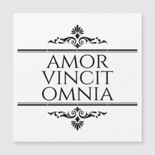 Amor Vincit Omnia Love Conquers All Latin Phrases