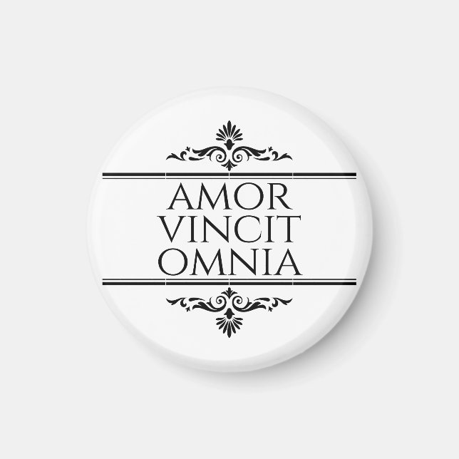 Amor Vincit Omnia - Love Conquers All Magnet (Front)