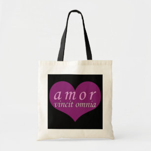 Amor Vincit Omnia Love Conquers All Valentines Day Tote Bag