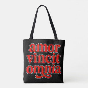 Amor vincit omnia tote bag