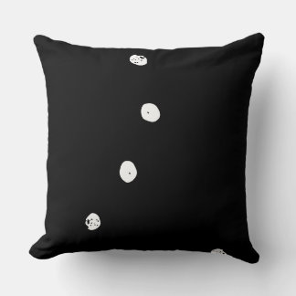 Amora a abstract black and white cushion
