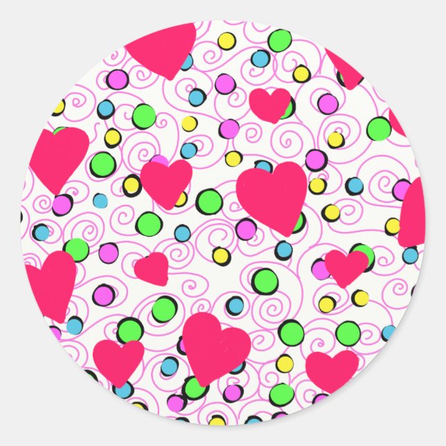 Amore Classic Round Sticker (Front)