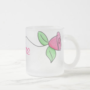 AMORE FROSTED GLASS COFFEE MUG