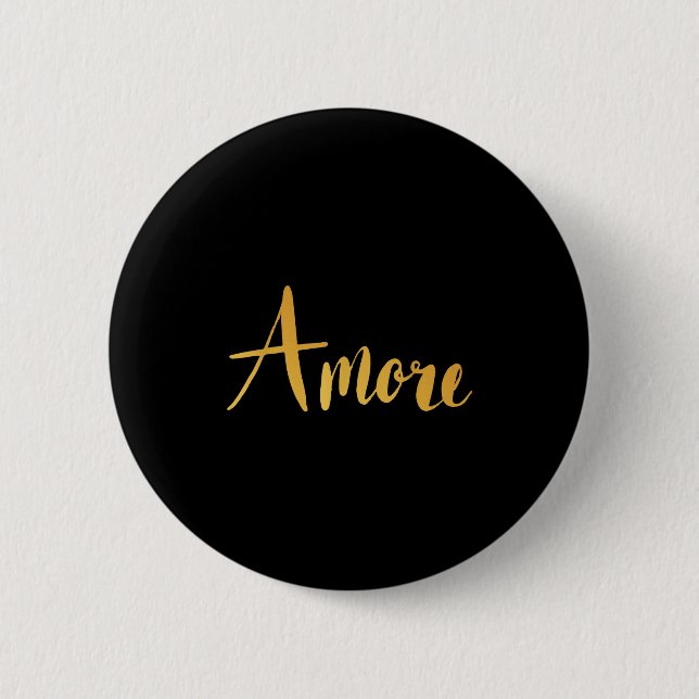 Amore - Italian Love Valentine's Day  6 Cm Round Badge (Front)