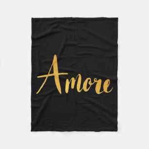 Amore - Italian Love Valentine's Day  Fleece Blanket