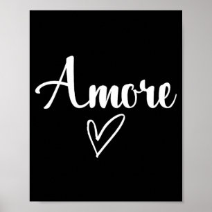 Amore Italian Love Valentines Day  Poster