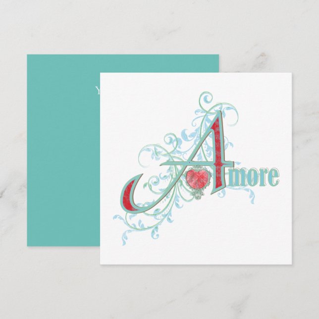 AMORE - Love - Greeting Card (Front/Back)