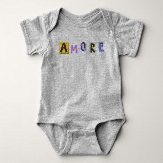 Amore Love hearts baby design  Bodysuit