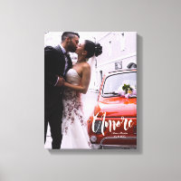 Amore, Modern Script • Custom Photo, Names & date