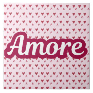 Amore Typography Design – Valentine’s Day Gift Tile