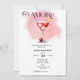 Amore   Watercolor Bridal Shower Invitation