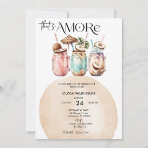 Amore   Watercolor Bridal Shower Invitation
