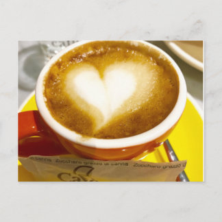 Amoreccino I heart Italian Coffee Postcard