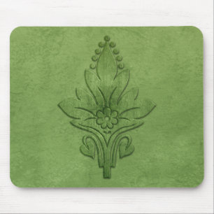 Amoroso: AGED PARCHMENT in Green Mouse Mat