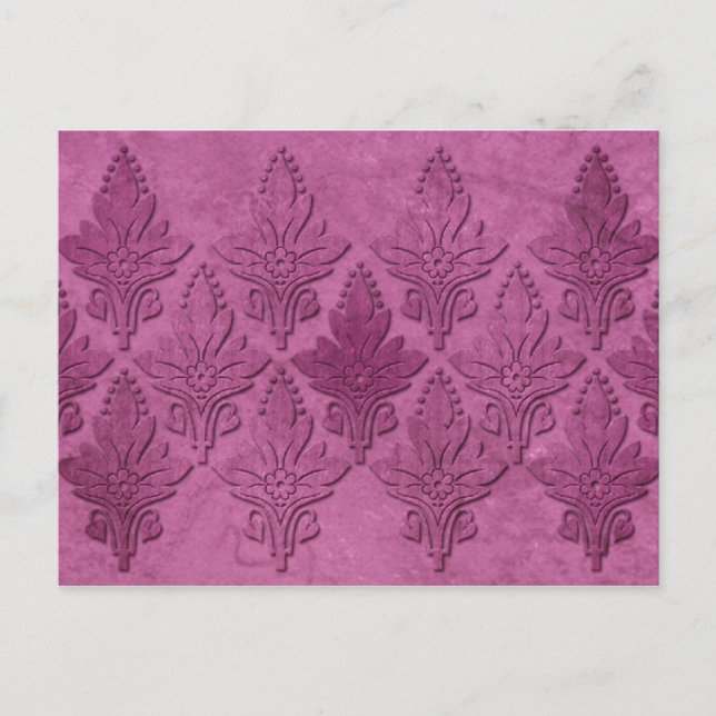 Amoroso: AGED PARCHMENT in ROSE Postcard (Front)