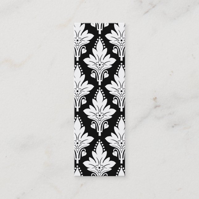 AMOROSO in White on Black Mini Business Card (Front)