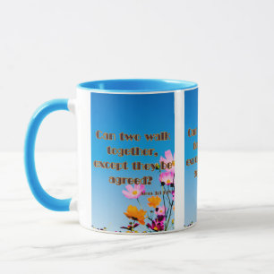 Amos 3:3 KJV Bible Scripture Pic Two-Tone Mug