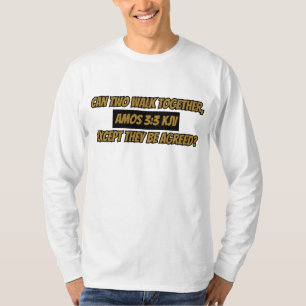 Amos 3:3 KJV Bible Verse Scripture Men's T-Shirt
