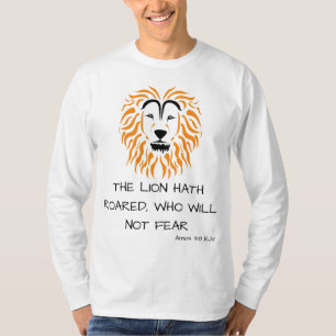 Amos 3:8 Bible Scripture Verse Men's Long Sleeve T-Shirt