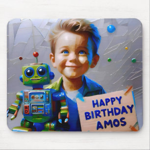 AMOS ~ And his ROBOT ~ Mousepad