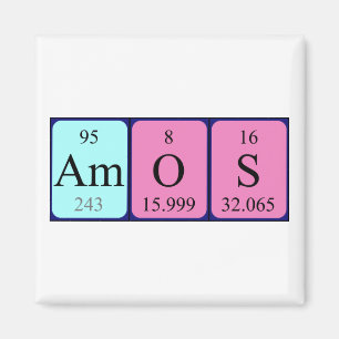 Amos periodic table name magnet