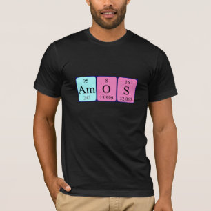 Amos periodic table name shirt