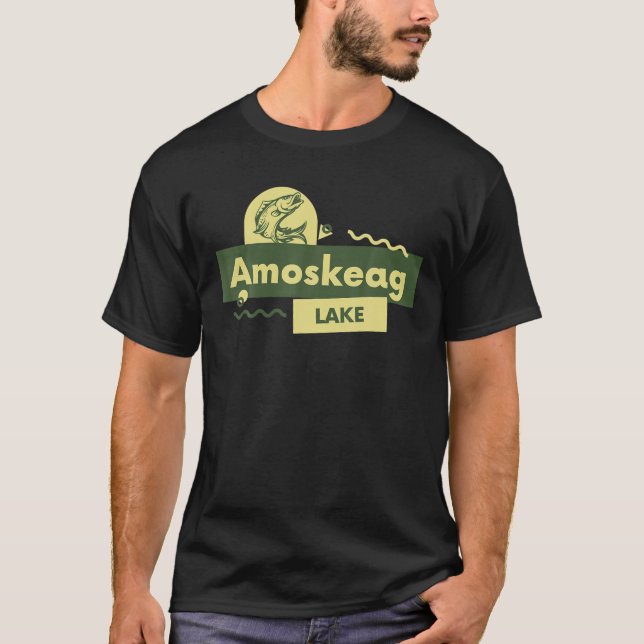 Amoskeag Lake Gift For Fishing Lover 2022 T-Shirt (Front)