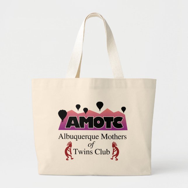 AMOTC - Albuquerque Mother of Twins Club Large Tote Bag (Front)