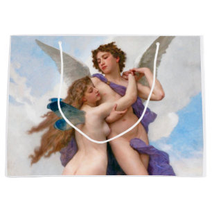 Amour and Psyche, Bouguereau Large Gift Bag