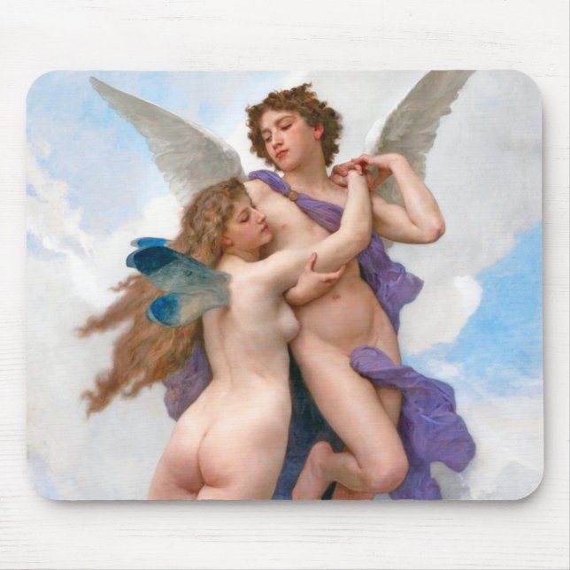 Amour and Psyche, Bouguereau Mouse Mat (Front)