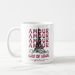 Amour City of Love Paris – Eiffel Tower Coffee Mug