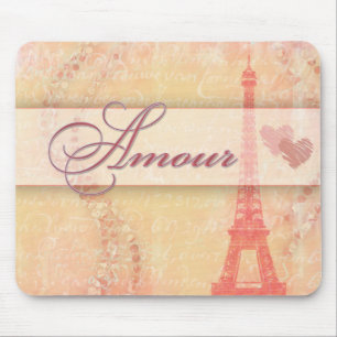 Amour in Paris Mouse Mat