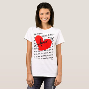 Amour (Love In French) T-Shirt