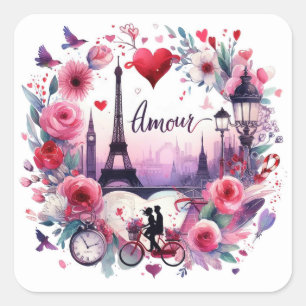 Amour Paris Love Valentines Enevelope Seal 