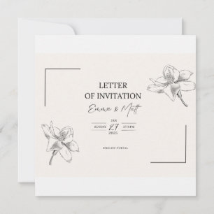 Amour pour Toujours Invitation