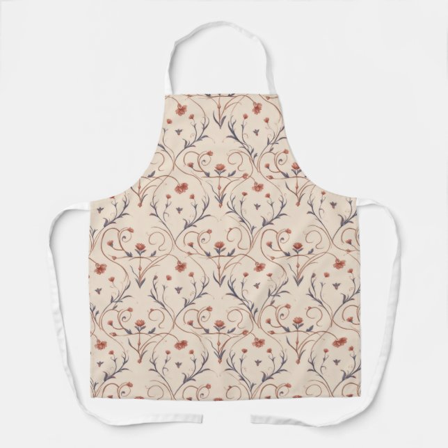 Amour Vine All-Over Print Apron, Medium Apron (Front)
