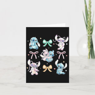 Amp Angel Coquette Style Bows Valentines Day  Card