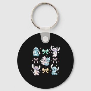 Amp Angel Coquette Style Bows Valentines Day Key Ring