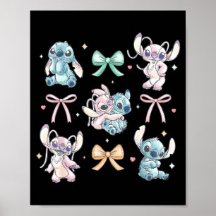 &amp; Angel Coquette Style Bows Valentine's Day  Poster