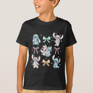 & Angel Coquette Style Bows Valentine's Day T-Shirt