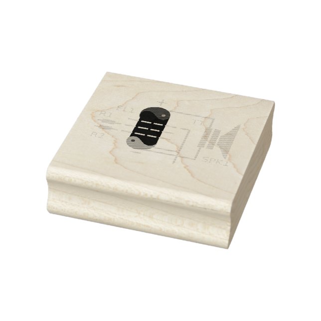 Amp Tube Rubber Stamp (Stamp)