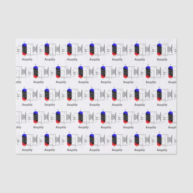 Amp Tube Tissue Paper (Front)