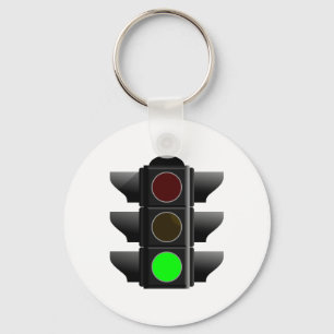 Ampel traffic light grün green key ring
