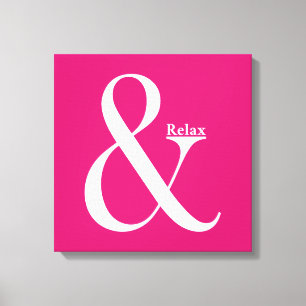 Ampersand And Relax Canvas Print