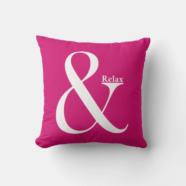 Ampersand And Relax Cushion (Front)